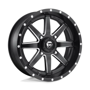 Fuel UTV – D538 MAVERICK – Black – 18″x7″ 13mm – Summer Wheels – D5381870A544
